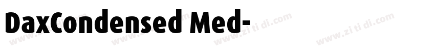DaxCondensed Med字体转换
